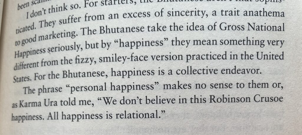 Happiness is relational